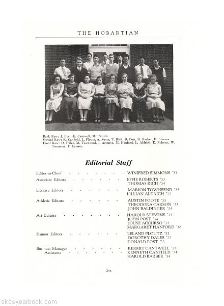 SKCS Yearbook 1933•6 South Kortright Central School Almedian