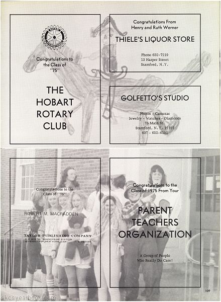 SKCS Yearbook 1975•108 South Kortright Central School Almedian